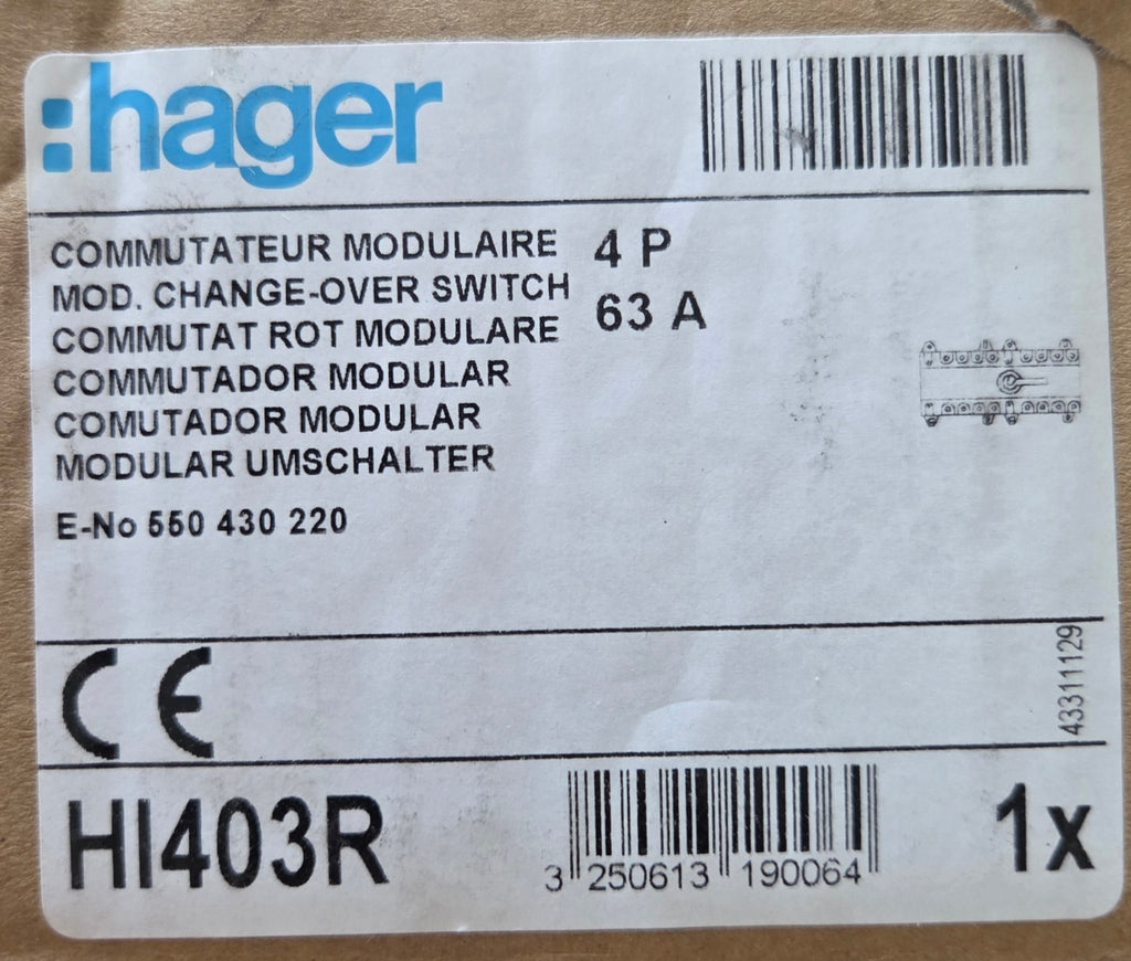 Hager HI403R Lasttrennschalter NEU OVP
