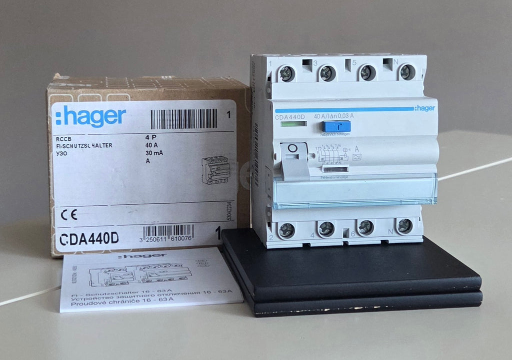 Hager CDA440D Fehlerstromschutzschalter NEU OVP