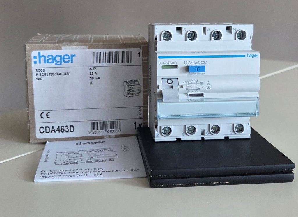 Hager CDA463D Fehlerstromschutzschalter NEU OVP