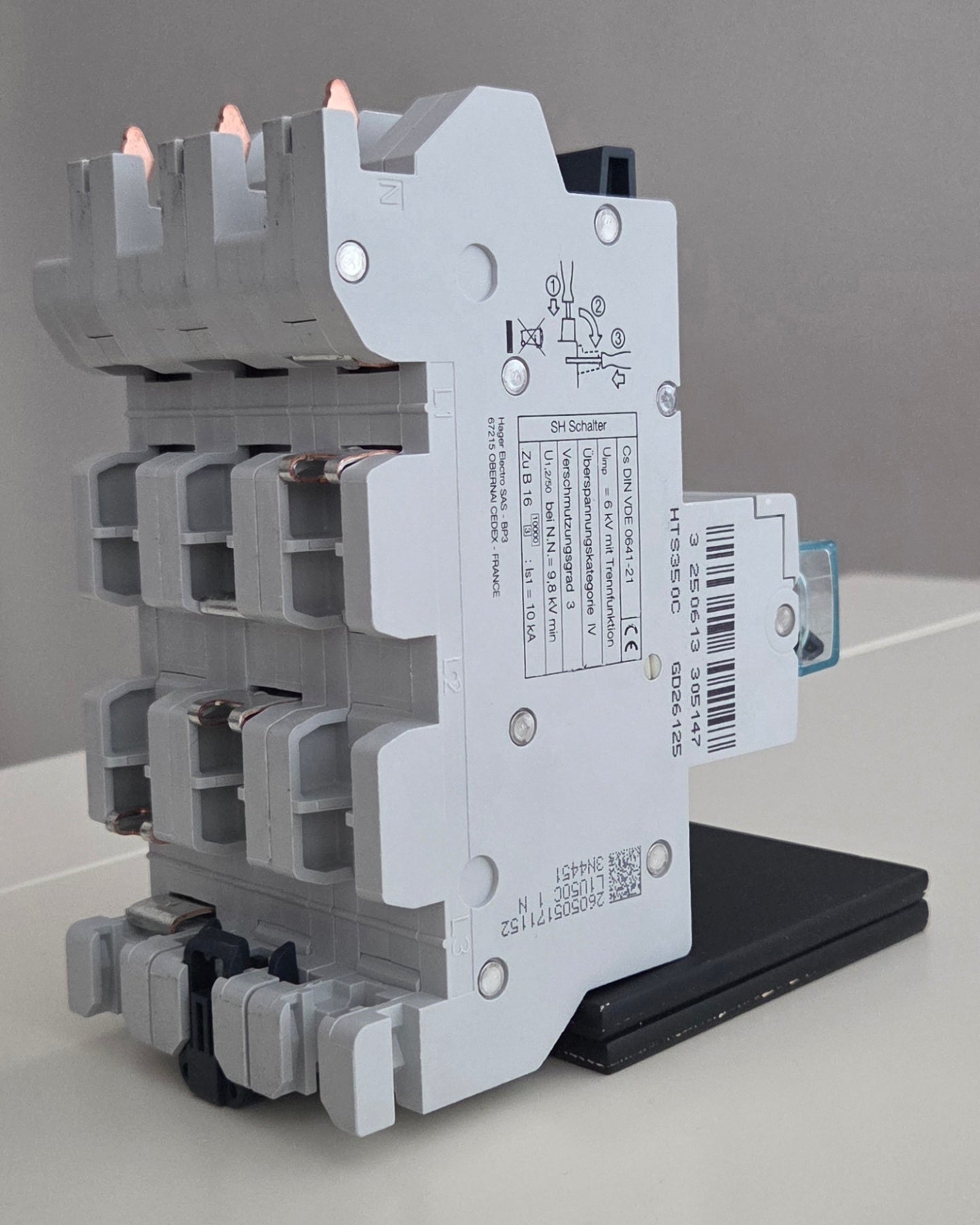 Hager SLS-Schalter HTS350C Sammelschiene. 50A NEU OVP
