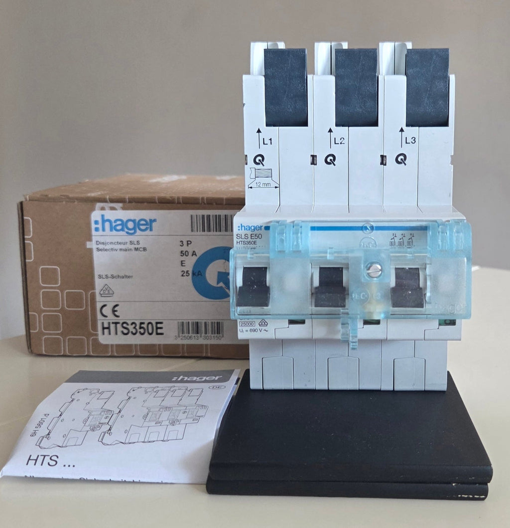 Hager SLS-Schalter HTS350E Sammelschiene. 50A NEU OVP