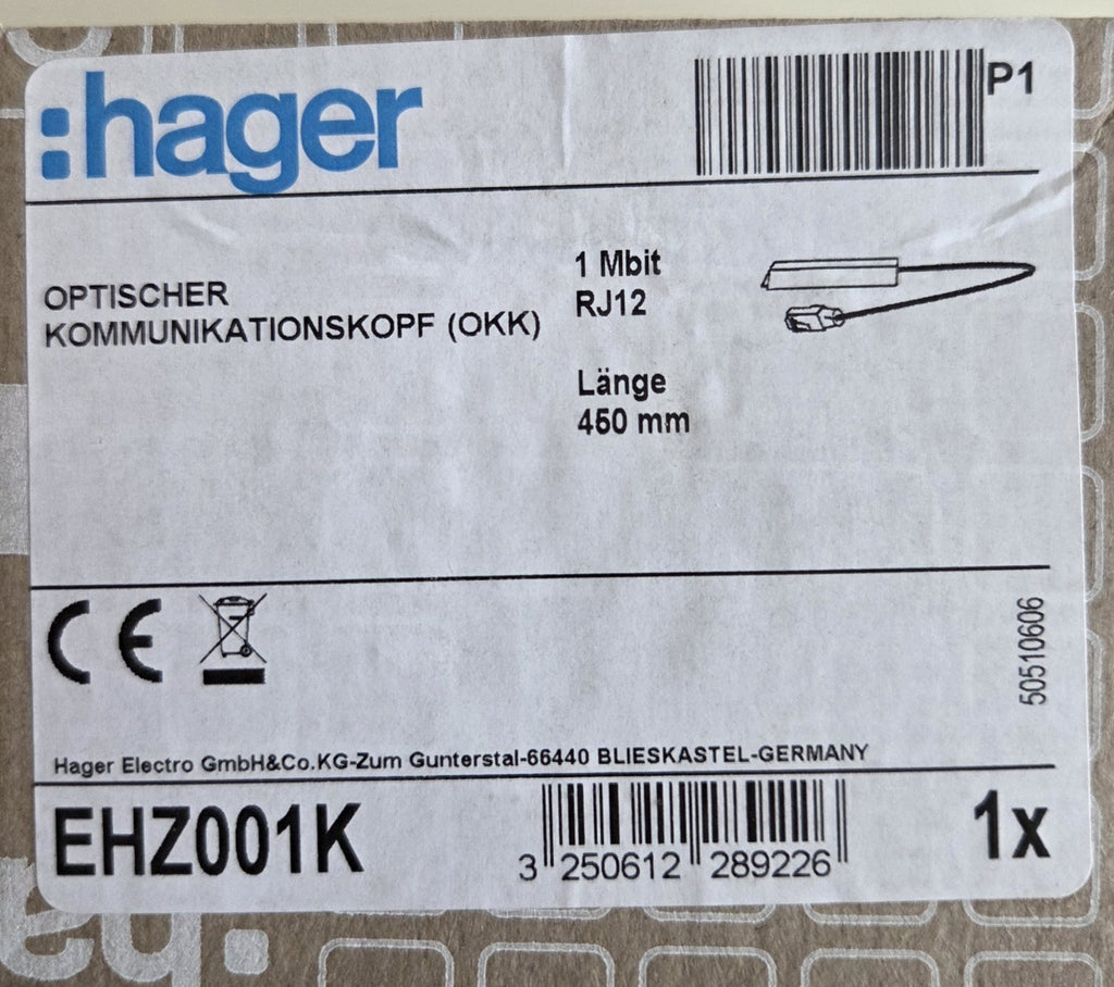 Hager EHZ001 BKE-Datenschnittstelle 450mm NEU OVP